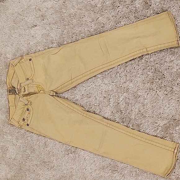True Religion Capri size 24 yellow (jn1) - Picture 1 of 6